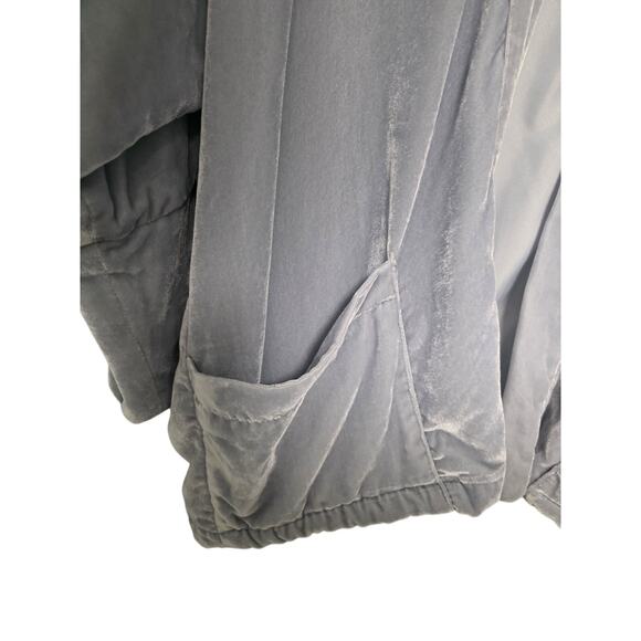Velvet Light Grey Batwing Cardigan XS Soft Gorpcore Coquette Layering Lagenlook - Picture 4 of 7